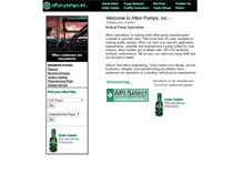 Tablet Screenshot of aftonpumps.com